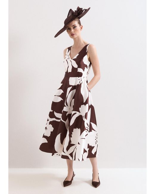 Phase Eight White Delicia Midi Dress