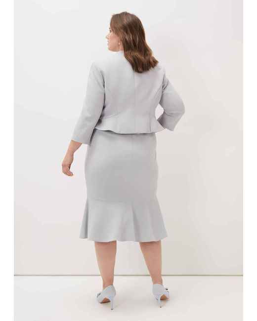 Phase Eight Gray Mariposa Occasion Jacket