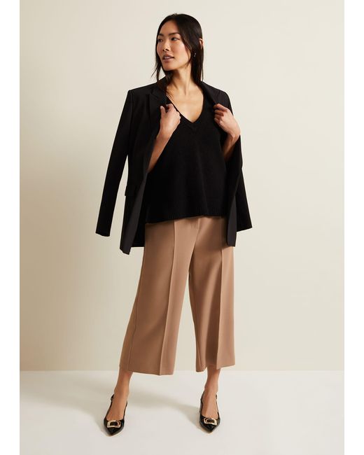 Phase Eight Brown 's Aubrielle Clean Crepe Culotte