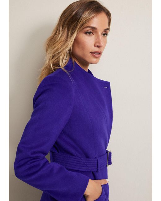 Phase Eight 's Susanna Purple Wool Coat