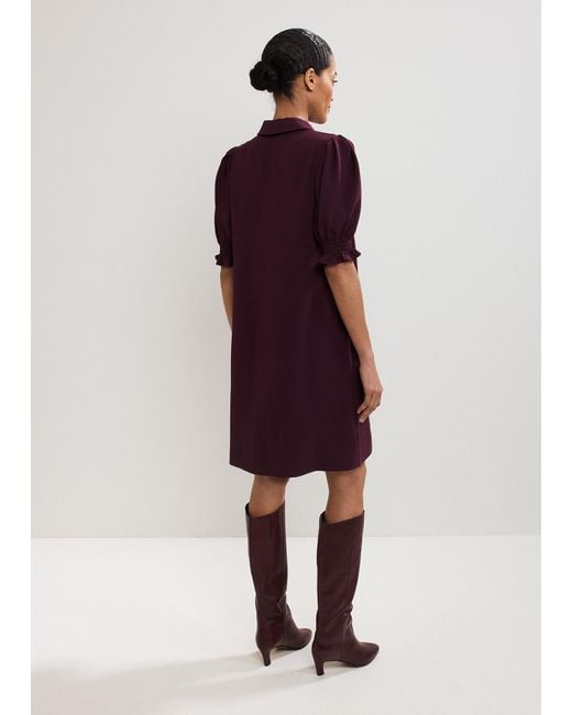 Phase Eight Purple Petite Candice Scallop Dress