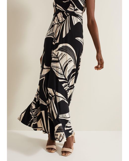 Phase Eight White 's Artemis Abstract Maxi Dress