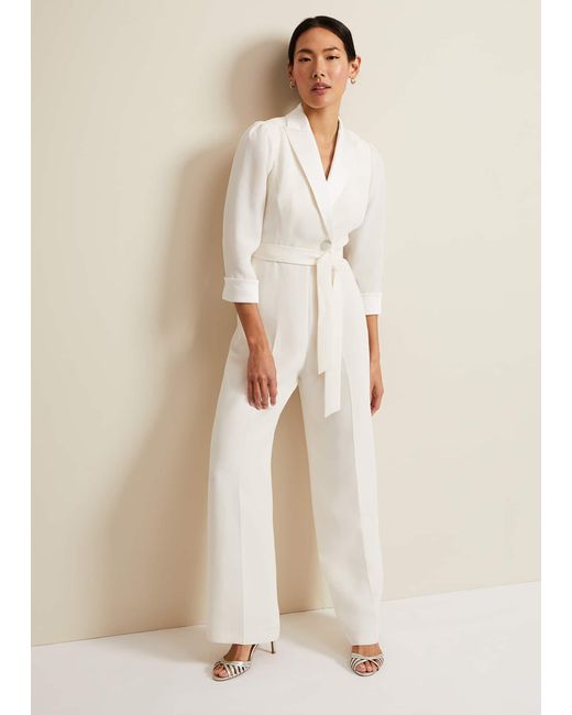 Phase Eight Natural 's Kylie Tux Jumpsuit