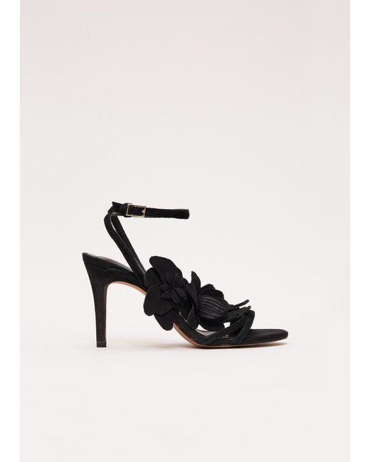 Phase Eight White Statement Floral Heeled Sandal