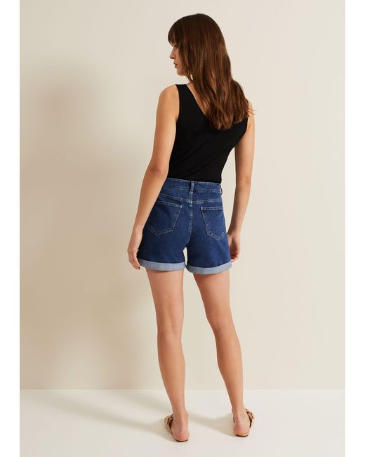Phase Eight Blue Denise Denim Shorts