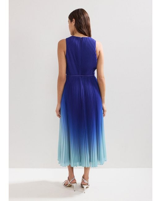 Phase Eight Blue Simara Ombre Midi Dress