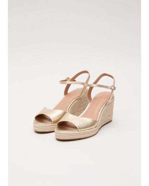 Phase Eight Natural Leather Espadrille Sandals