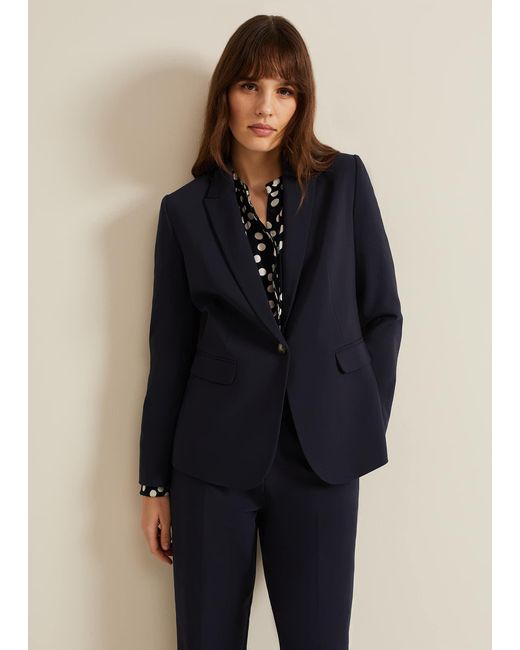 Phase Eight Blue 's Ulrica Fitted Suit Jacket
