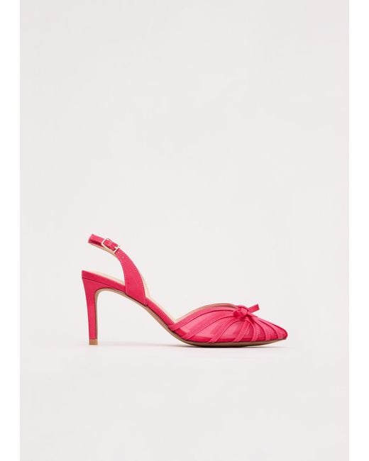 Phase Eight Pink Grosgrain Heels