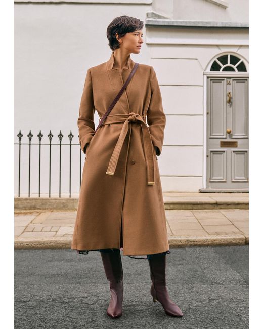 Phase Eight Natural Charlotte Wool Coat