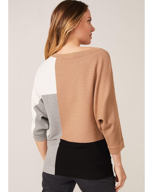 Phase Eight Multicolor Cristine Colourblock Jumper