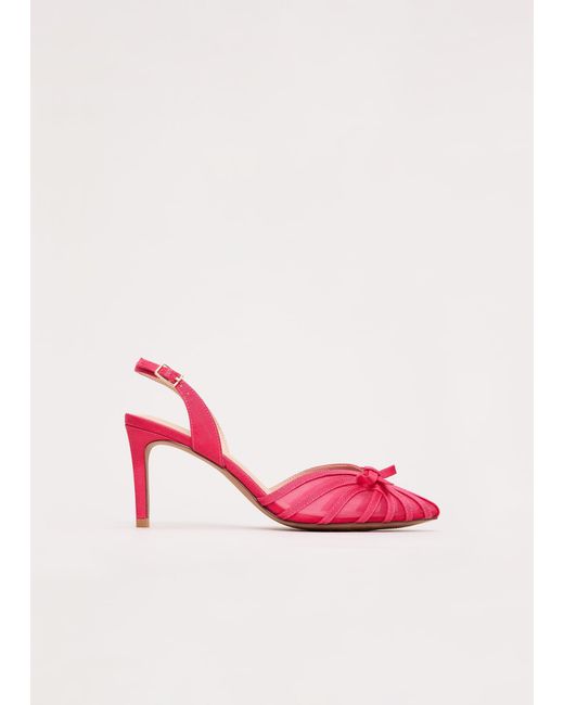 Phase Eight Pink Grosgrain Heels