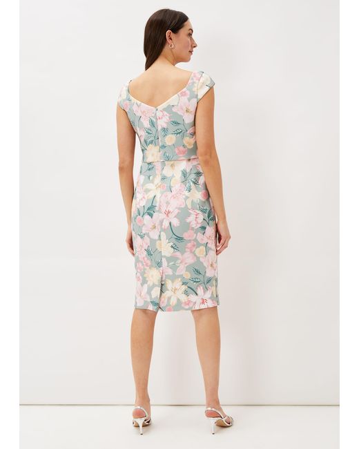 Phase Eight Multicolor Jessia Floral Scuba Dress