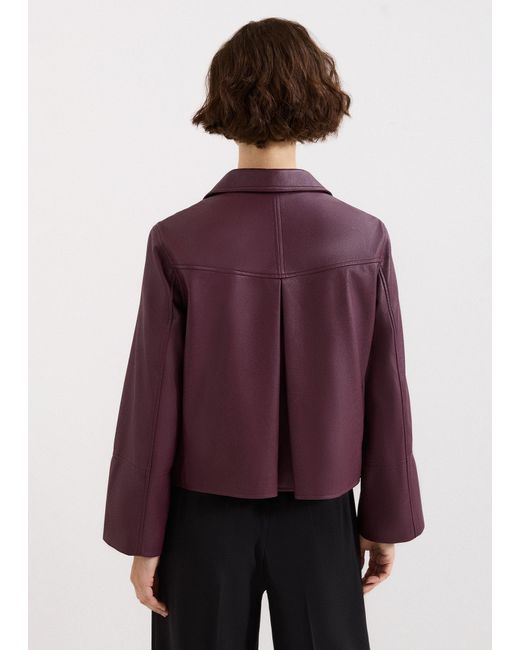 Phase Eight Purple Malina Pu Jacket