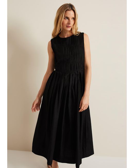 Phase Eight 's Nala Black Bodice Mini Dress