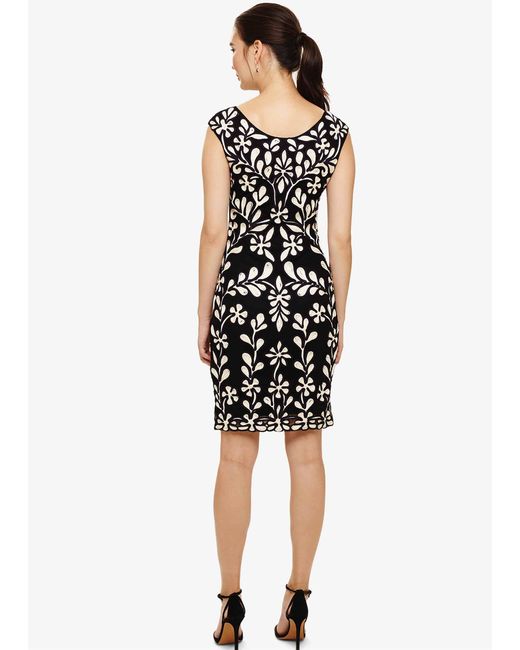 Phase Eight Black Emelia Tapework Dress