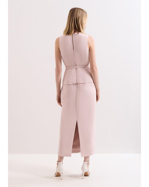 Phase Eight Pink Hilda Tux Midaxi Dress
