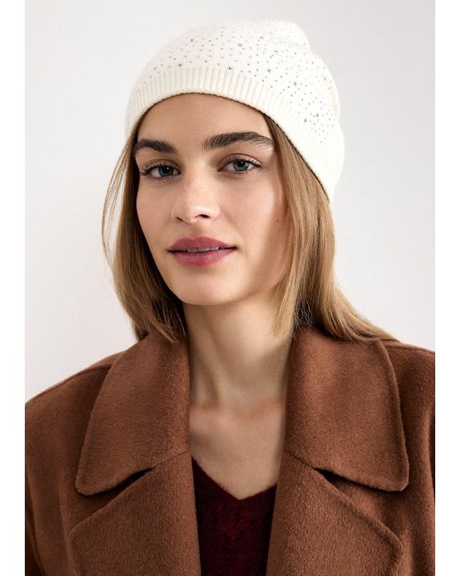Phase Eight Black Sparkle Trim Hat