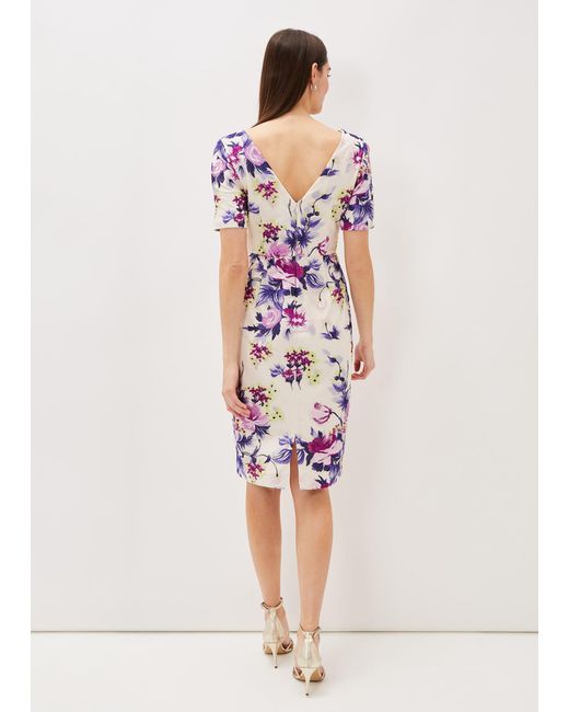 Phase Eight White Lenora Embroidered Dress