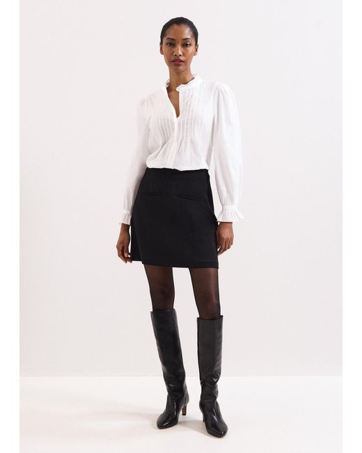 Phase Eight White Danni Mini Skirt