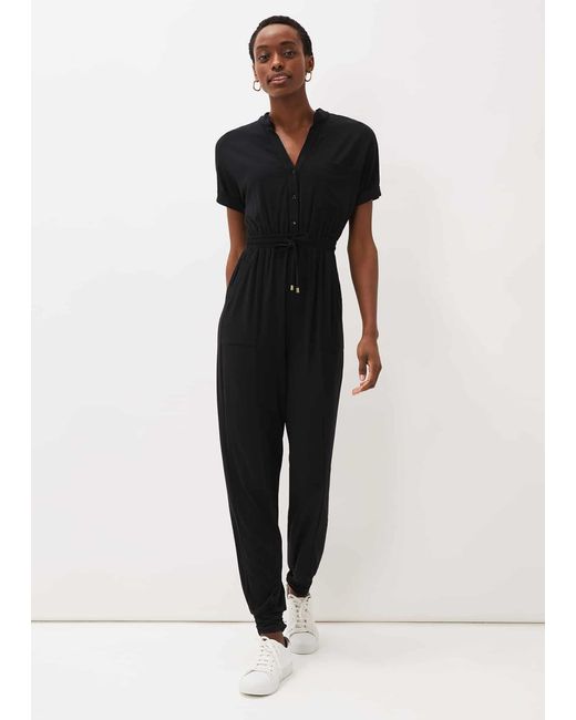 Phase Eight Black Raphaelle Utility Jumpsuit