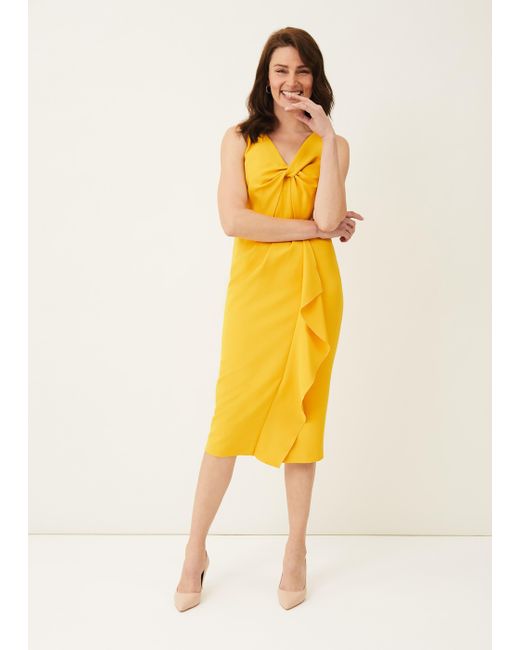 phase eight lana frill fitted dress