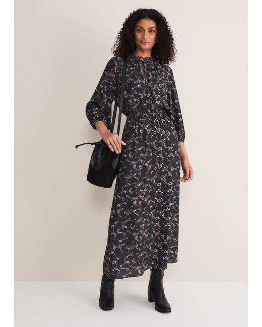 Phase Eight Multicolor Phillipa Marble Print Midaxi Dress