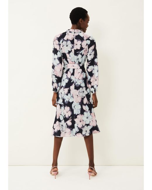 Phase Eight Natural Ella Floral Print Dress