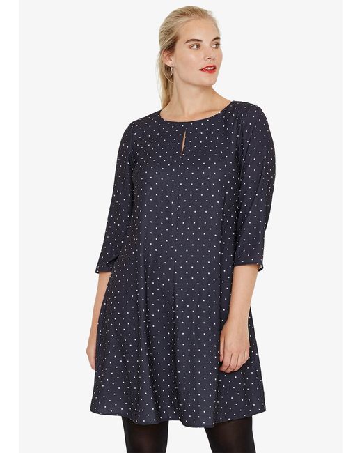 Phase Eight Blue Fia Star Print Dress
