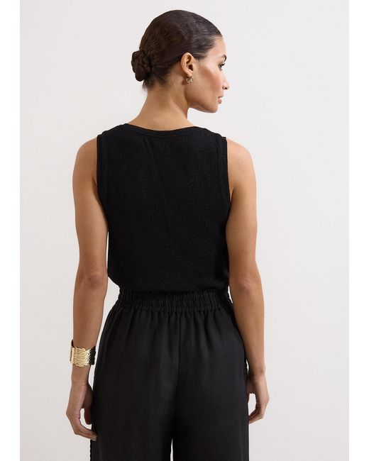 Phase Eight Black Mila V-Neck Vest