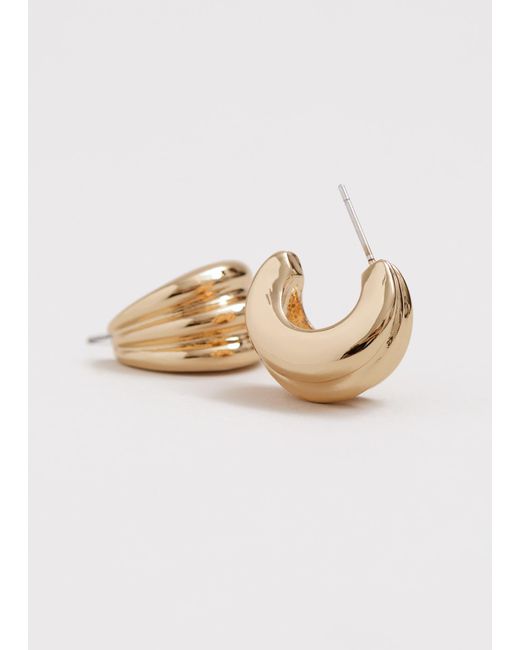 Phase Eight Natural Chunky Hoop Earrings