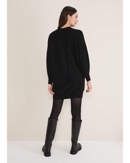 Phase Eight Black Eliana Knitted Jumper Dress
