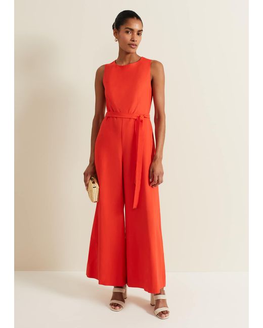 Phase Eight Red Marta Jumpsuit