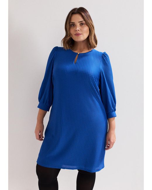 Phase Eight Blue Dannie Textured Dress