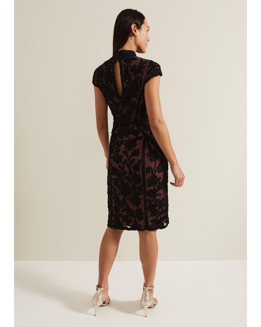 Phase Eight Multicolor Edith Tapework Midi Dress