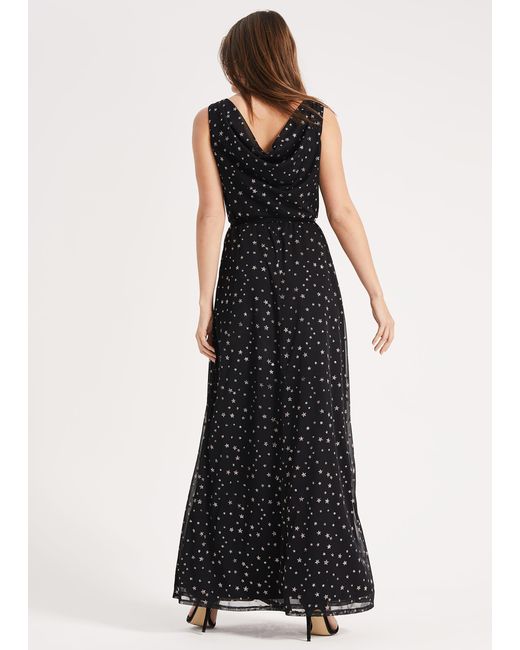 Phase Eight Black June Star Maxi Dress