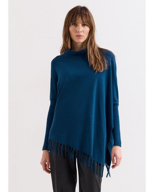 Phase Eight Blue Athena Tassel Knit
