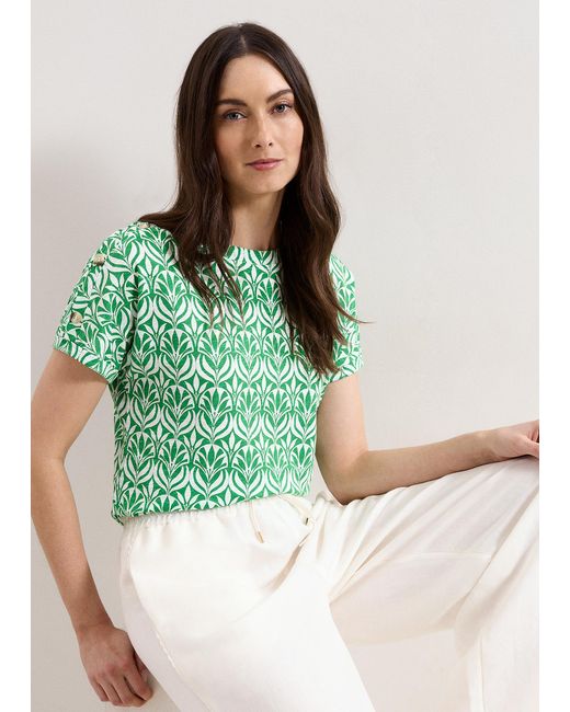 Phase Eight Green Suzie Printed Top