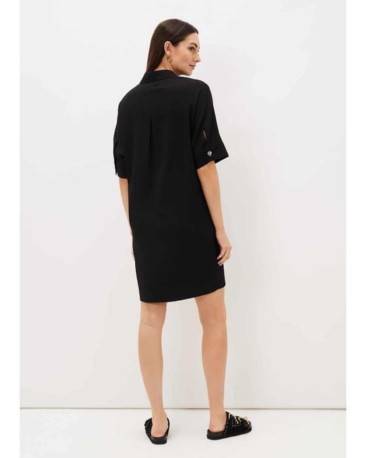 Phase Eight Black Faye Textured Tunic Dress