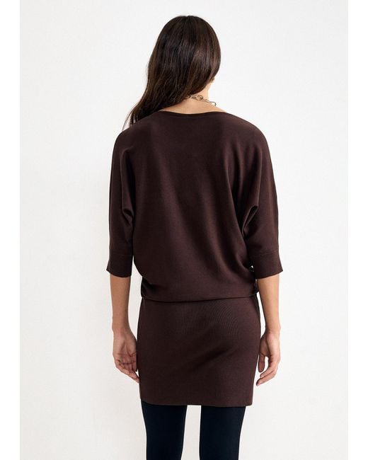 Phase Eight Brown Becca Knit Dress