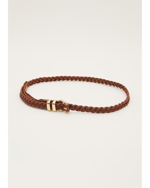 Phase Eight Natural Thin Plaited Waist Belt
