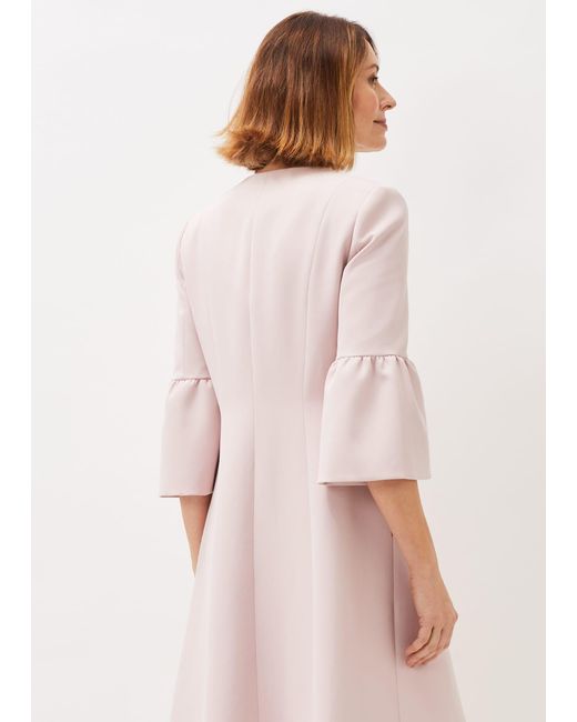 Phase Eight Pink Cheryl Frill Cuff Occasion Coat