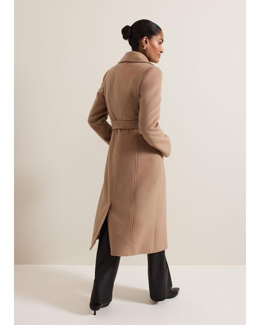 Phase Eight Brown Livvy Wool Trench Coat