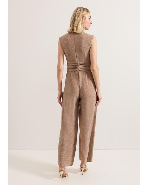 Phase Eight Natural Brea Diamonte Jumpsuit