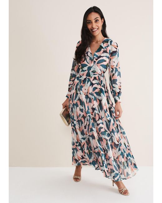 Phase Eight White Petite Averie Floral Maxi Dress