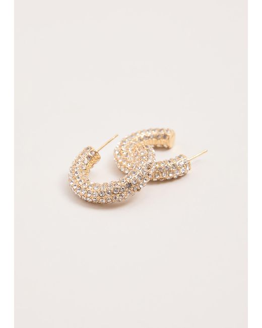 Phase Eight Natural Sparkle Hoop Earring
