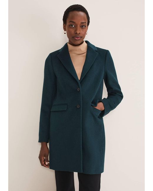 Phase Eight Blue 's Leonor Tie Belted Short Puffer