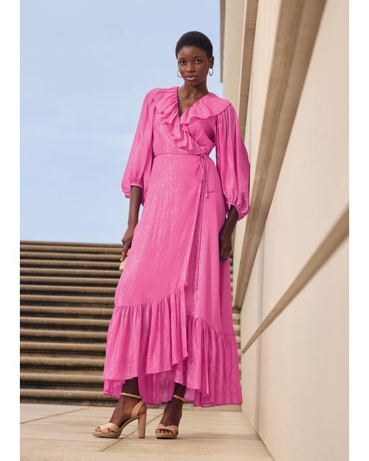 phase eight pink dress Phase Eight Floral-print Woven Maxi Dress