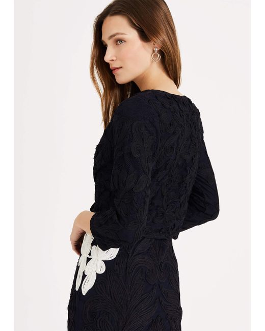 Phase Eight Black Catheleen Tapework Lace Jacket