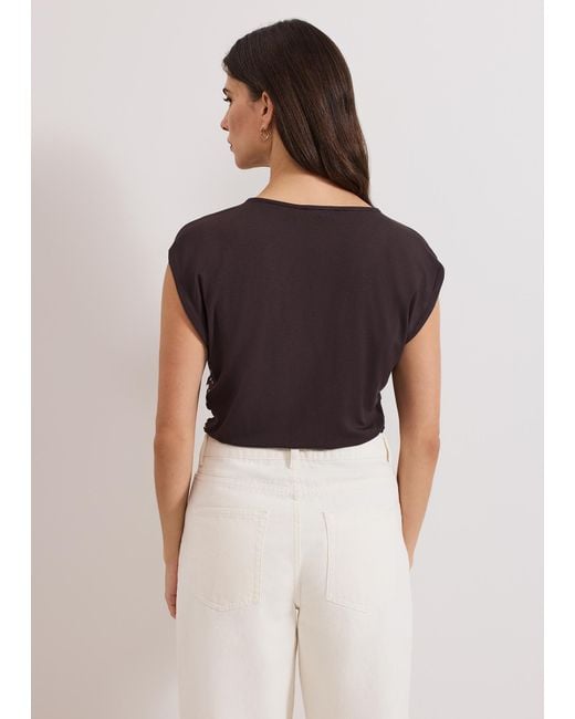 Phase Eight Brown Livie Chain Print Top